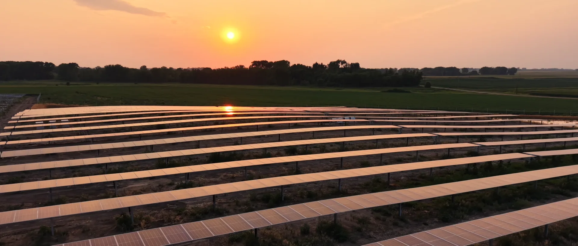 Solar infrastructure photographed for Enterprise Energy