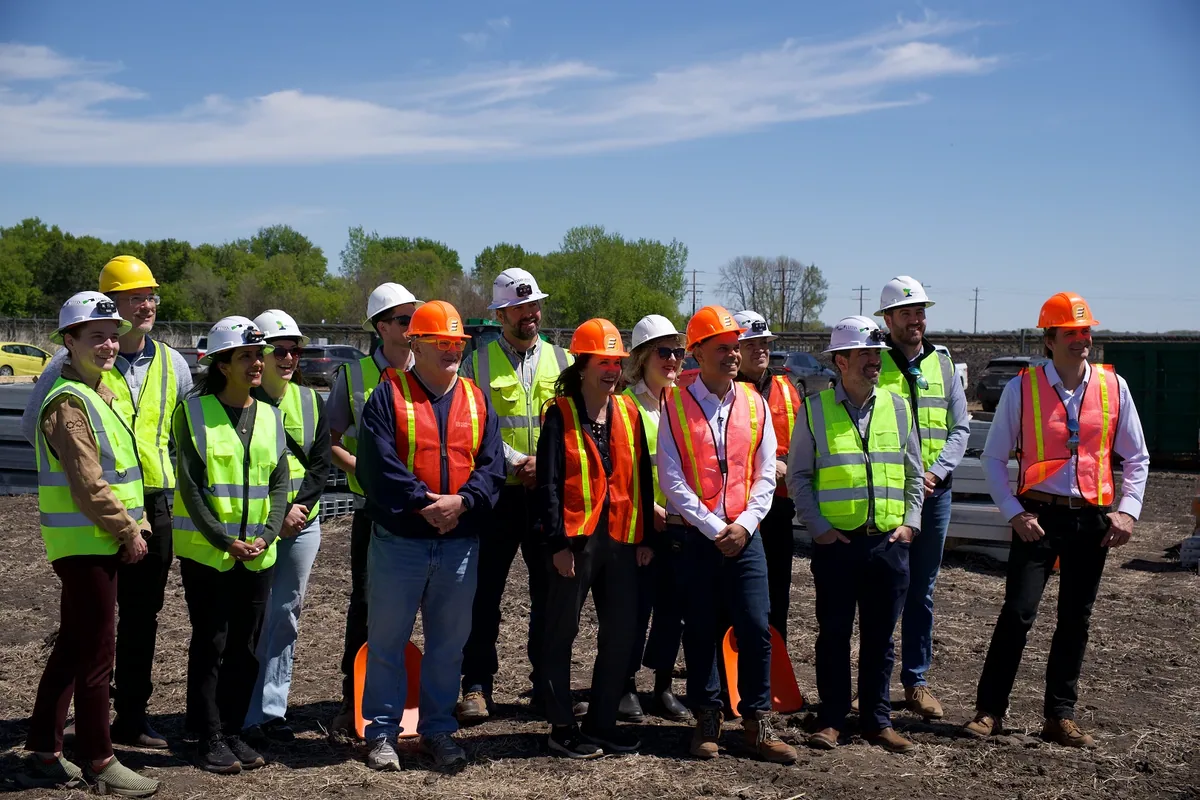 Enterprise Energy and project partners at the Buscho community solar groundbreaking