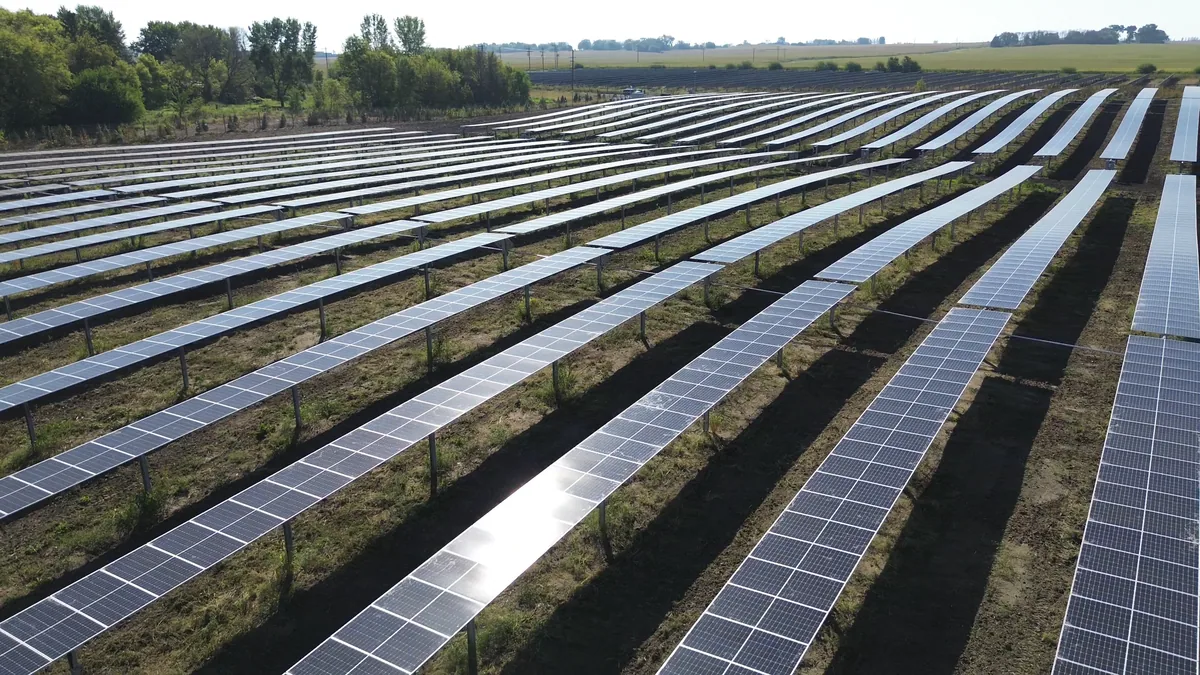Solar panels from Enterprise Energy’s project photography